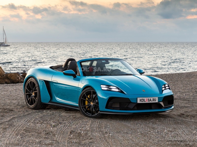 将于2024年亮相 保时捷Boxster EV最新谍照曝光