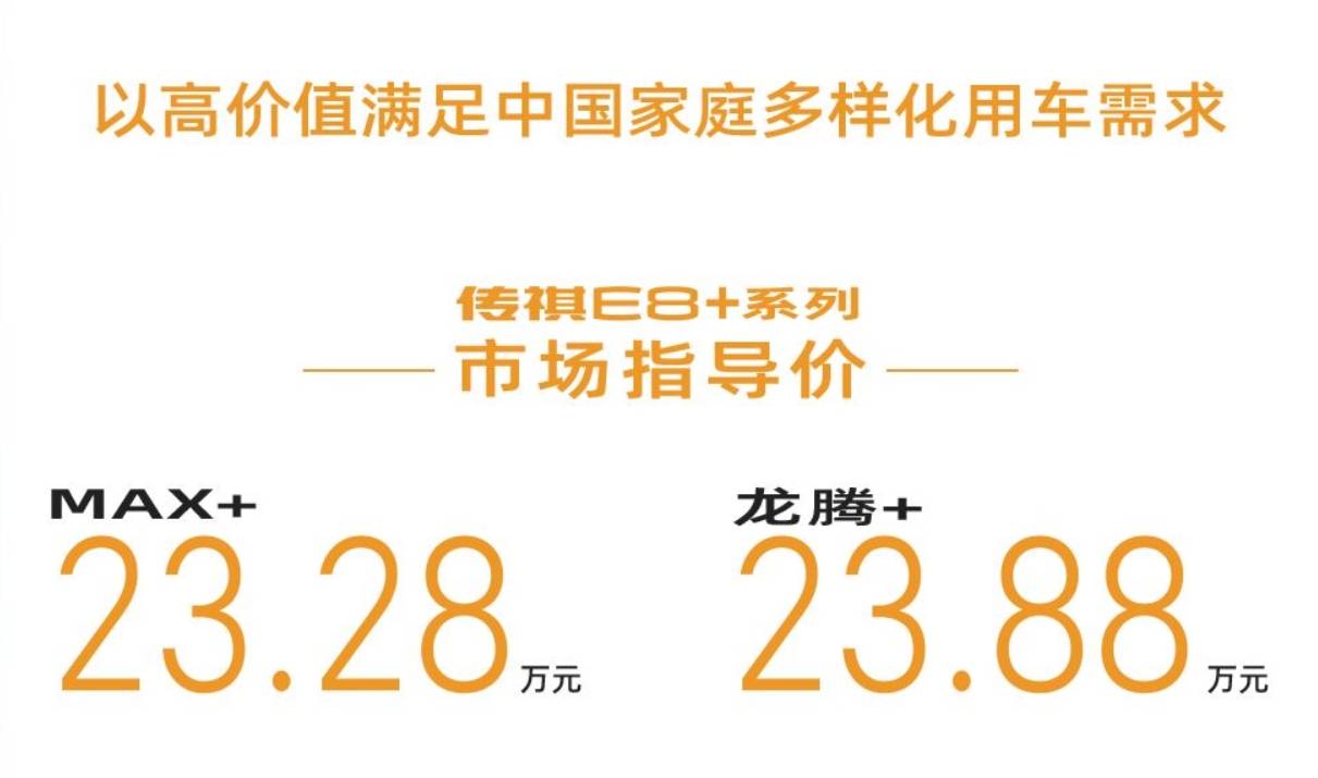 20万级中国家用MPV最优选 传祺E8+售价23.28万起