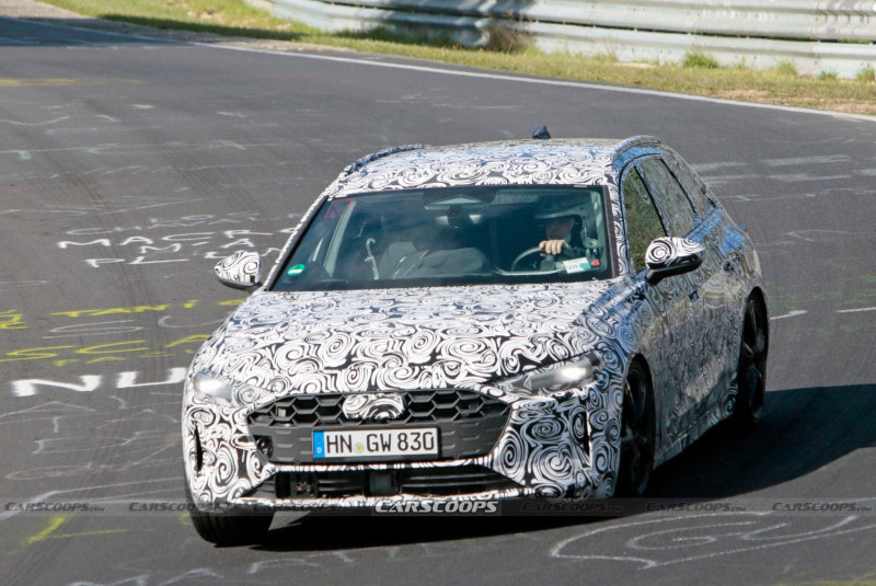 格栅/灯组等细节调整 奥迪新款A4 Avant最新谍照