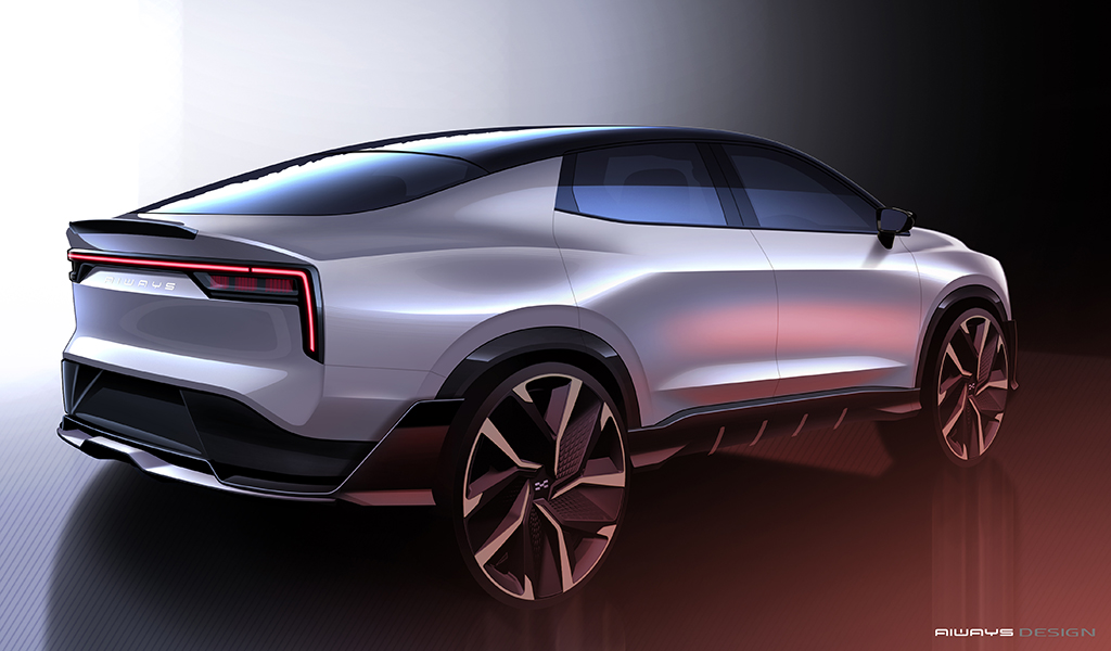 采用溜背型设计 爱驰U6 ion将亮相日内瓦车展