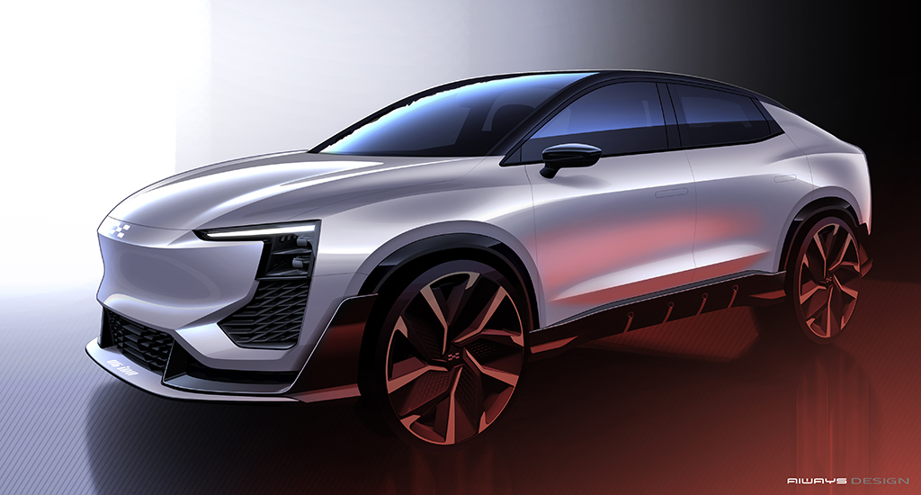 采用溜背型设计 爱驰U6 ion将亮相日内瓦车展