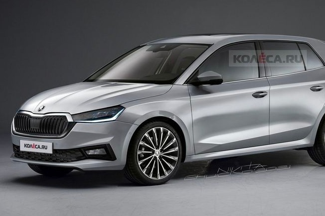 造型前卫/双色设计 斯柯达新一代Fabia内饰曝光