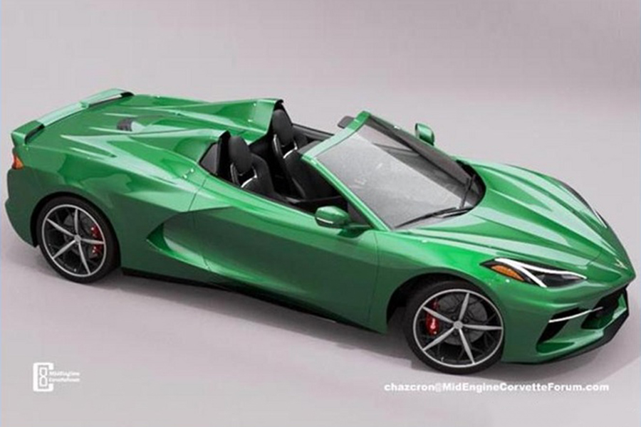 或将于7月18日首发 科尔维特C8敞篷版假想图曝光