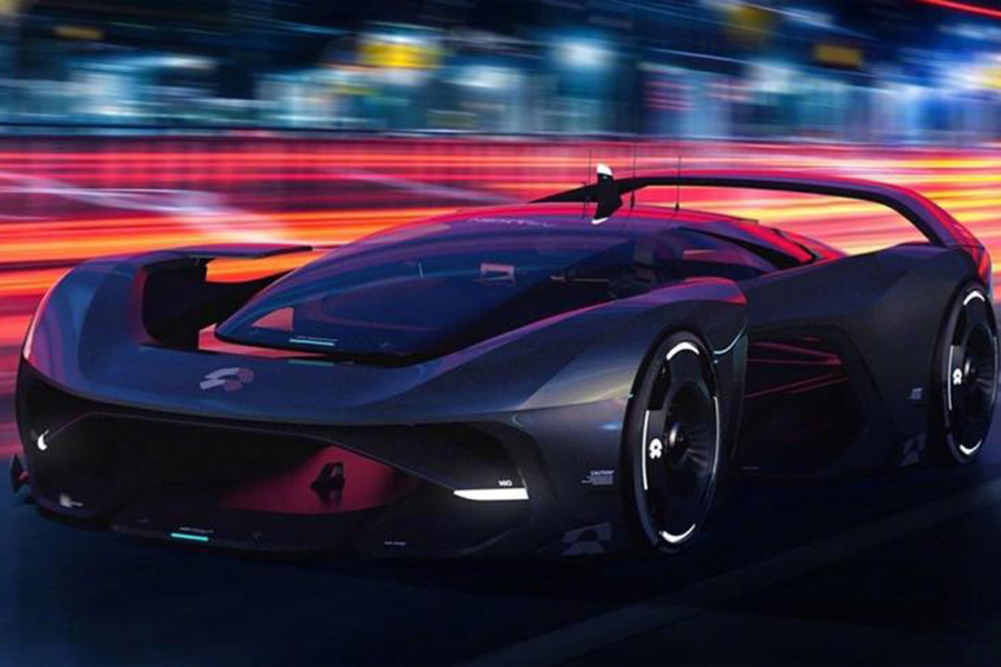 增一体化扰流板 蔚来NIO Vision GT概念车