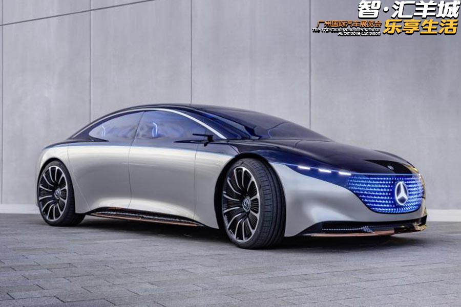 2019广州车展 奔驰VISION EQS概念车正式亮相